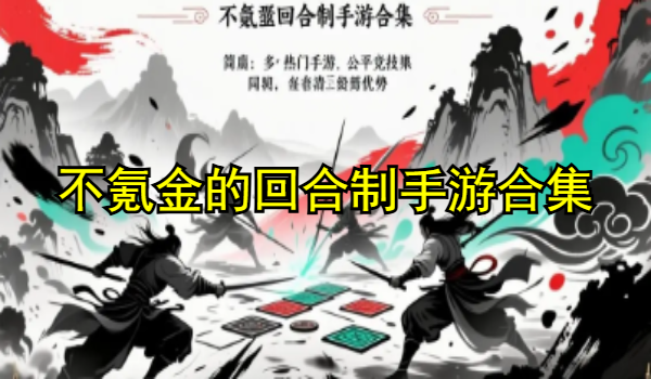 不氪金的回合制手游合集