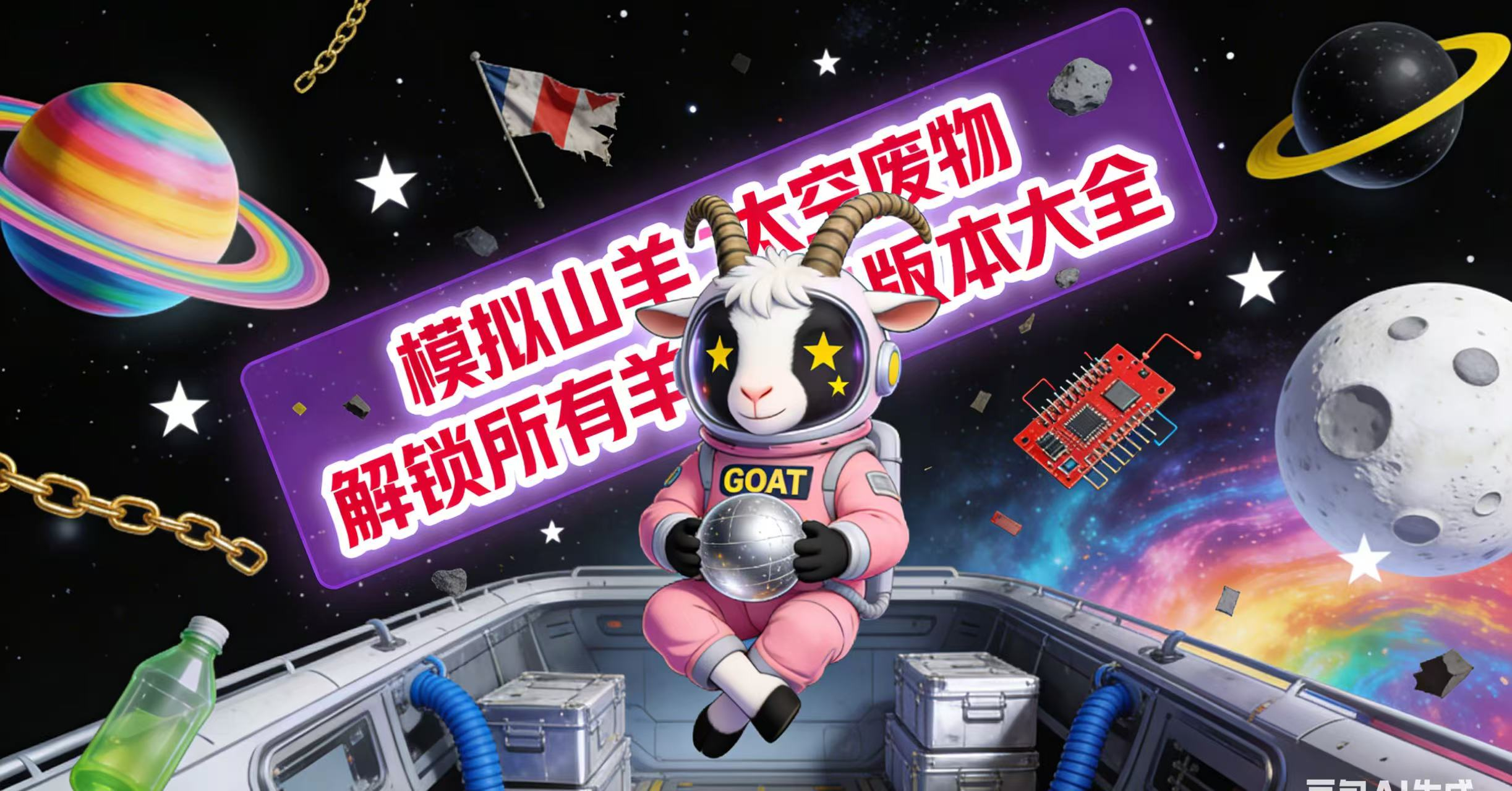 模拟山羊太空废物解锁所有羊版本大全