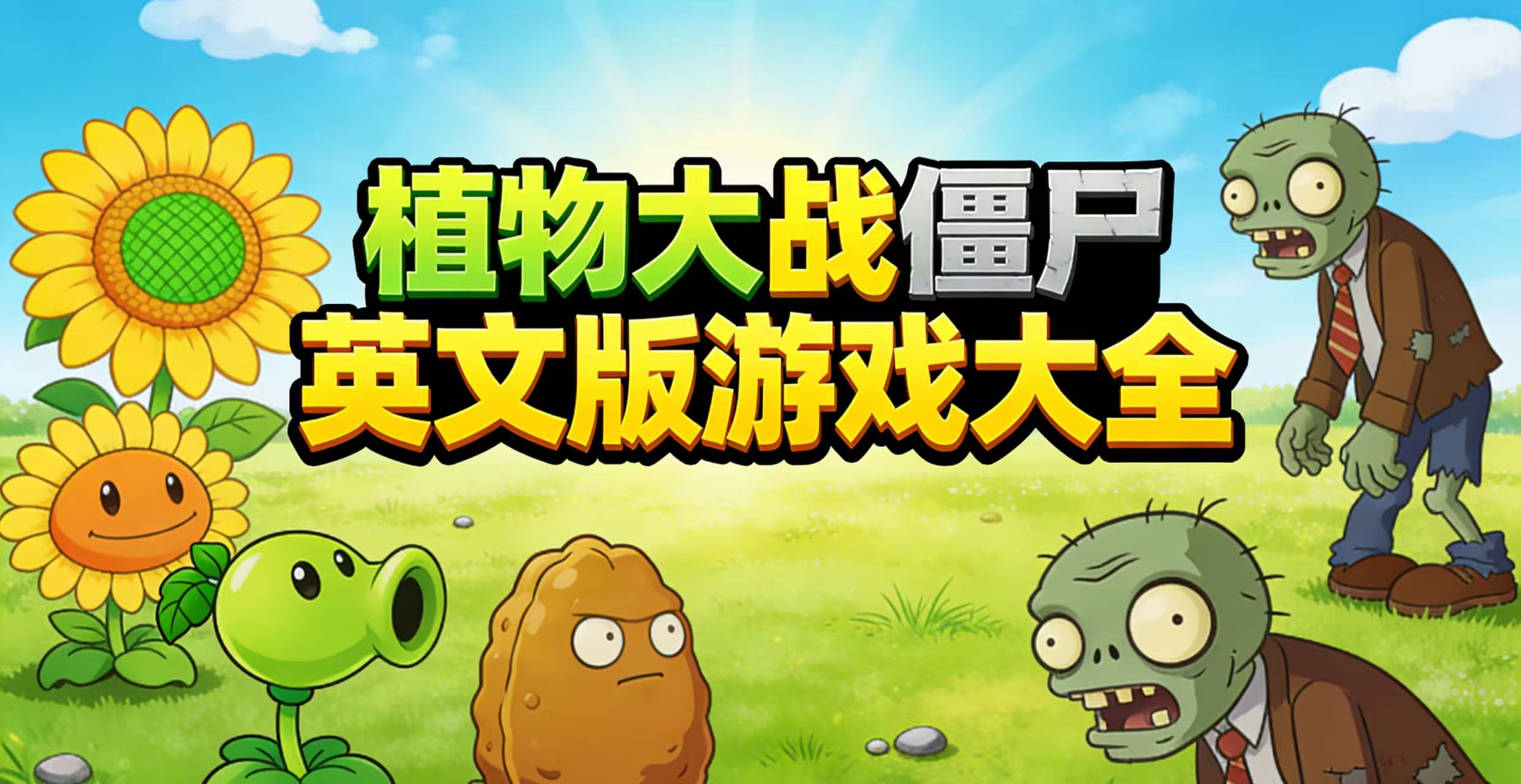 植物大战僵尸英文版游戏大全