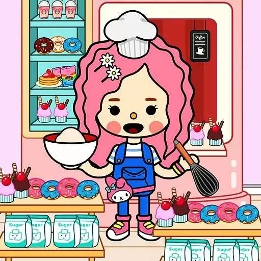 米加小镇装扮-咕卡贴纸装饰