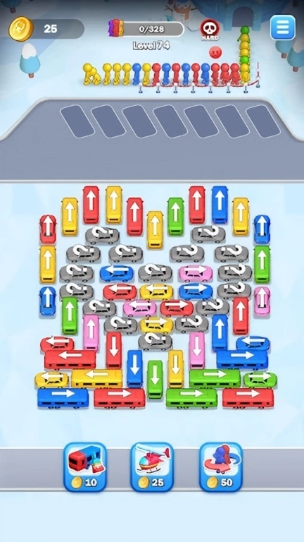 动脑益智挑战-停车我最6