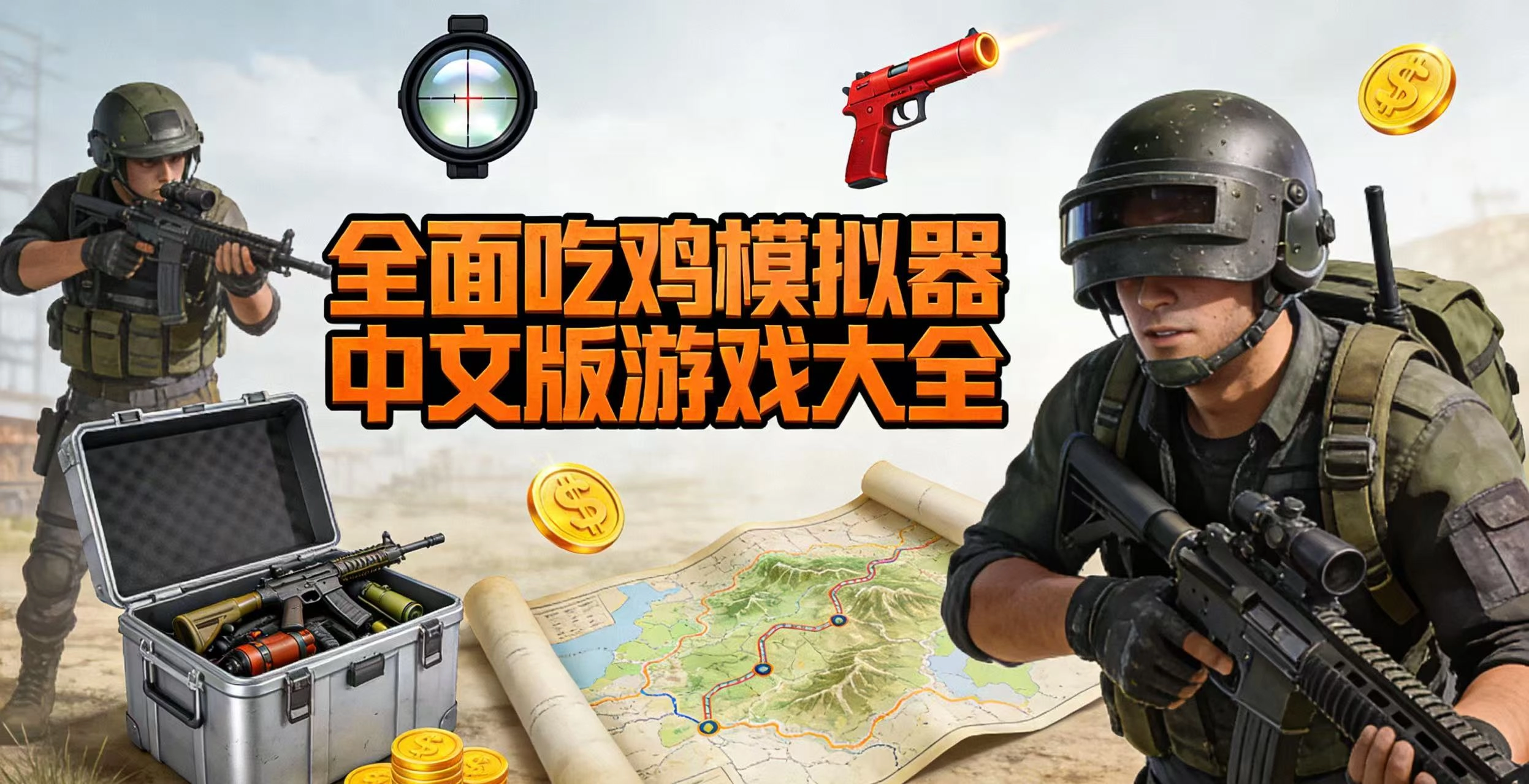 全面吃鸡模拟器中文版游戏大全