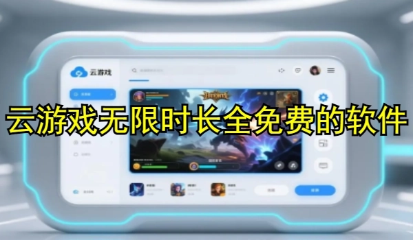 云游戏无限时长全免费的软件