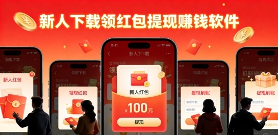 新人下载领红包提现赚钱软件