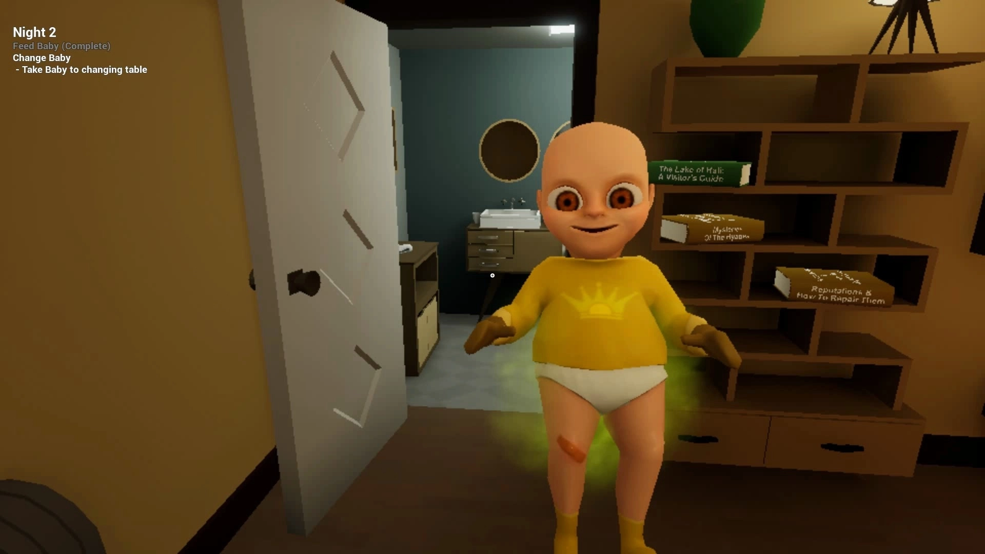 黄色房间里的恐怖宝宝