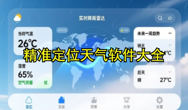 精准定位天气软件大全