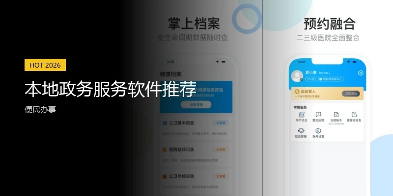 本地政务服务软件推荐