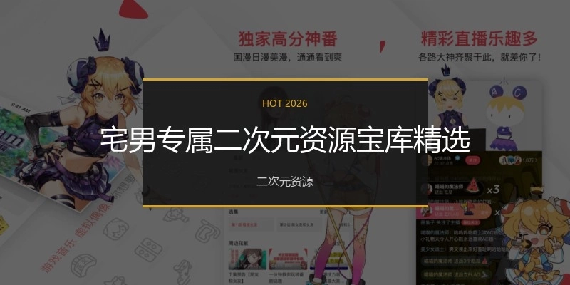 宅男专属二次元资源宝库精选