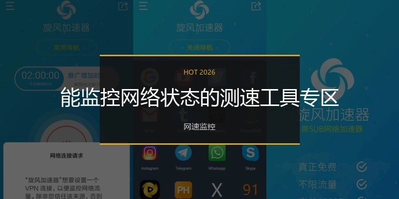 能监控网络状态的测速工具专区