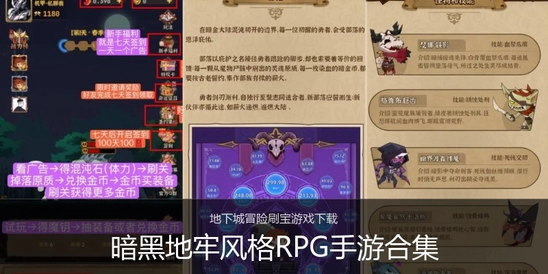 暗黑地牢风格RPG手游合集