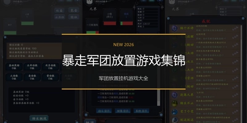 暴走军团放置游戏集锦