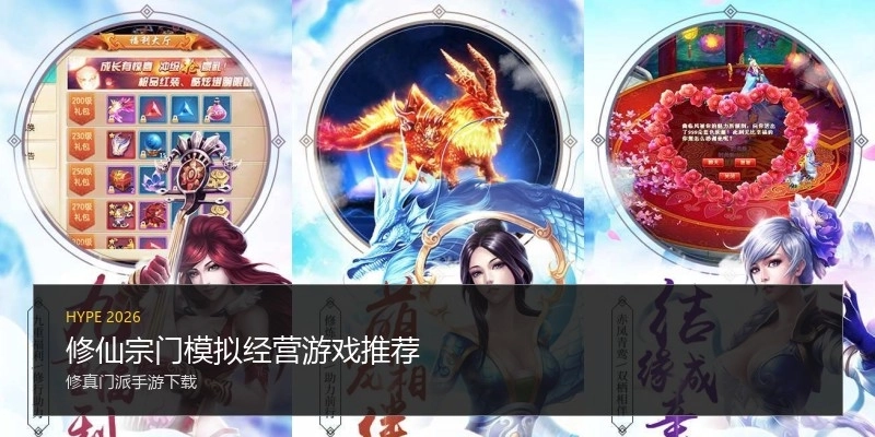 修仙宗门模拟经营游戏推荐