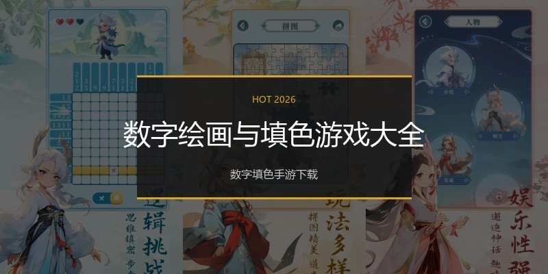 数字绘画与填色游戏大全