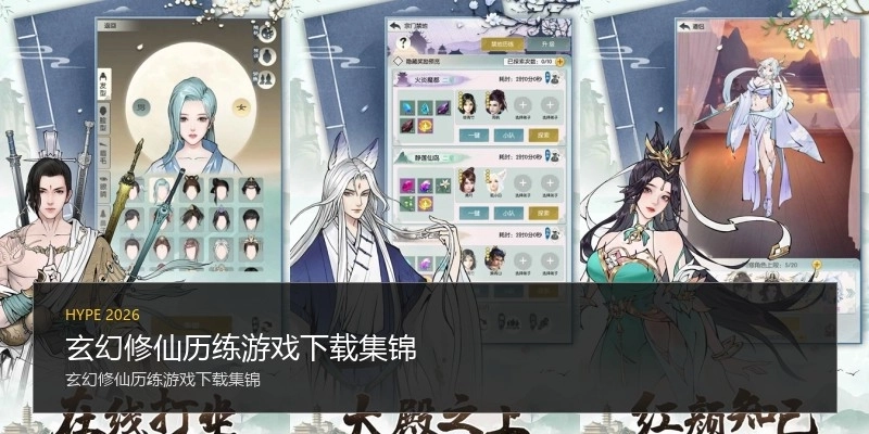 玄幻修仙历练游戏下载集锦