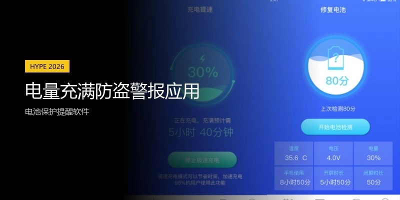 电量充满防盗警报应用