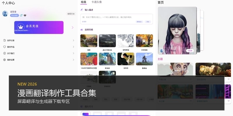 漫画翻译制作工具合集