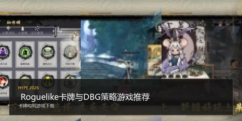  Roguelike卡牌与DBG策略游戏推荐