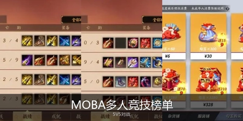 MOBA多人竞技榜单