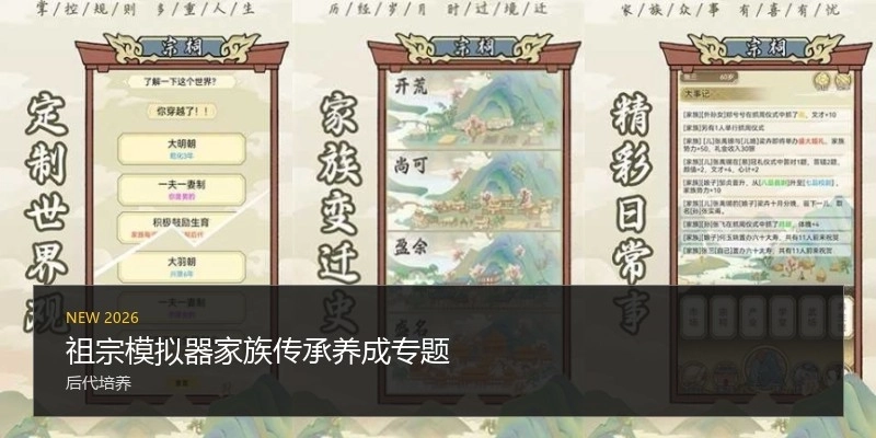 祖宗模擬器家族傳承養(yǎng)成專題