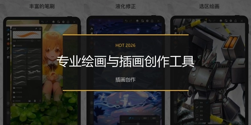專業(yè)繪畫與插畫創(chuàng)作工具