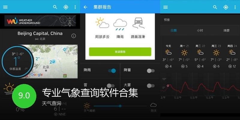 專業(yè)氣象查詢軟件合集