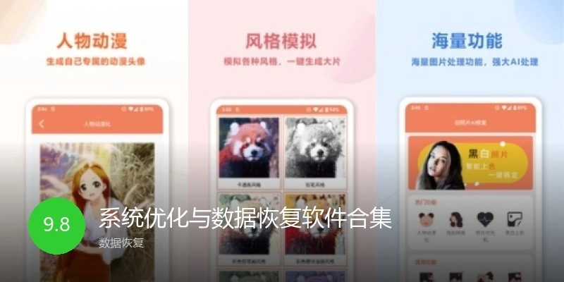 系統(tǒng)優(yōu)化與數(shù)據(jù)恢復軟件合集