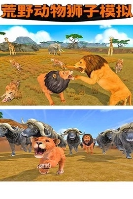 荒野动物狮子模拟最新版3