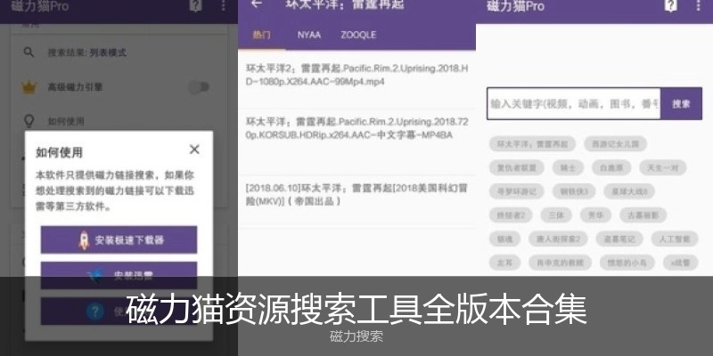 磁力猫资源搜索工具全版本合集