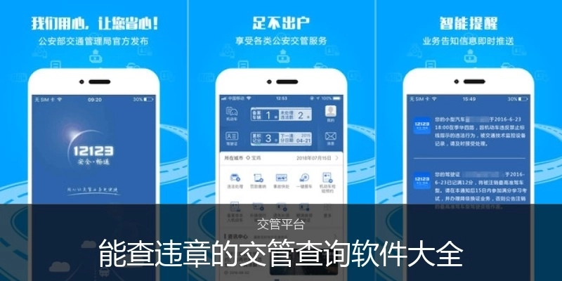 能查违章的交管查询软件大全