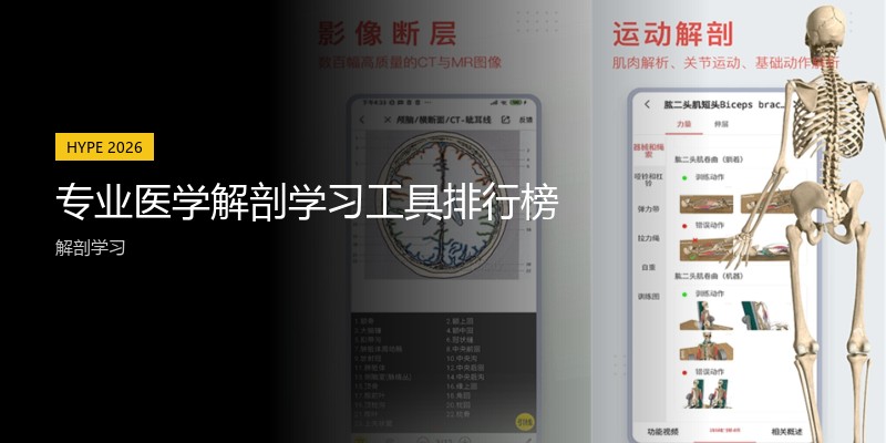 专业医学解剖学习工具排行榜