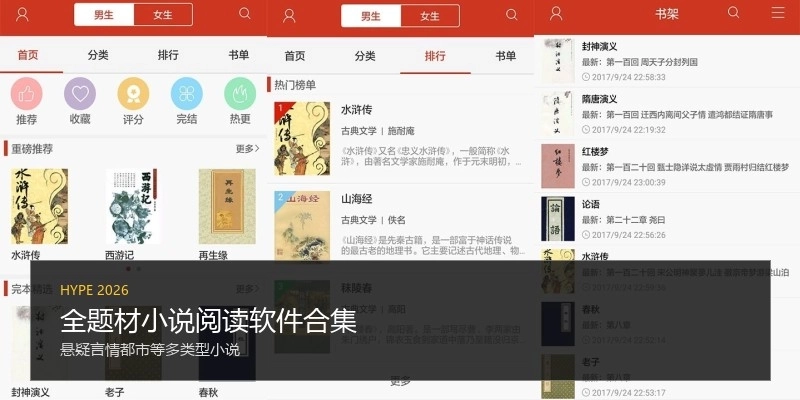 全题材小说阅读软件合集