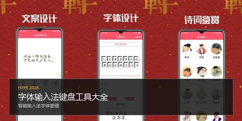 字体输入法键盘工具大全