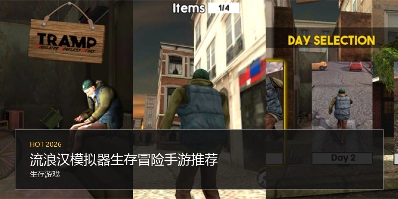 流浪汉模拟器生存冒险手游推荐
