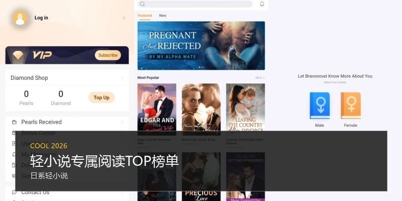 轻小说专属阅读TOP榜单