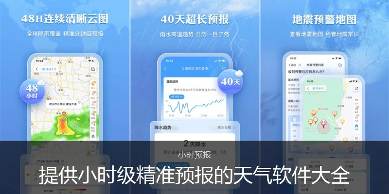 提供小时级精准预报的天气软件大全