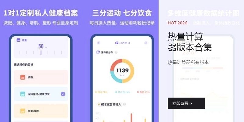 热量计算器版本合集