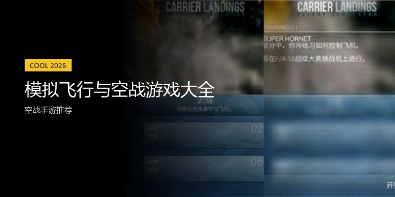 模拟飞行与空战游戏大全