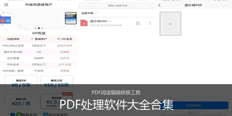 PDF处理软件大全合集