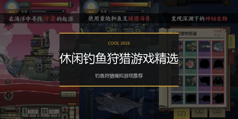 休闲钓鱼狩猎游戏精选