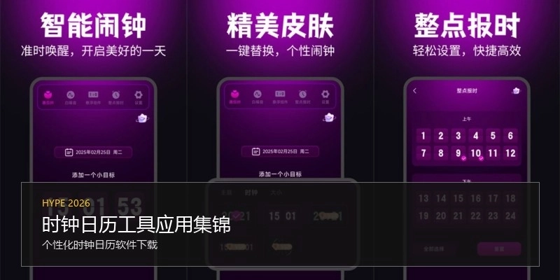 时钟日历工具应用集锦