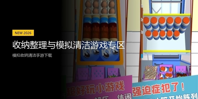 收纳整理与模拟清洁游戏专区