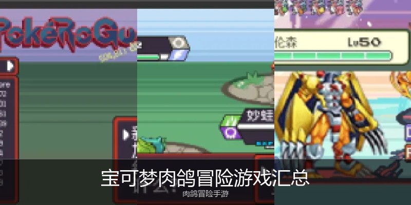 宝可梦肉鸽冒险游戏汇总