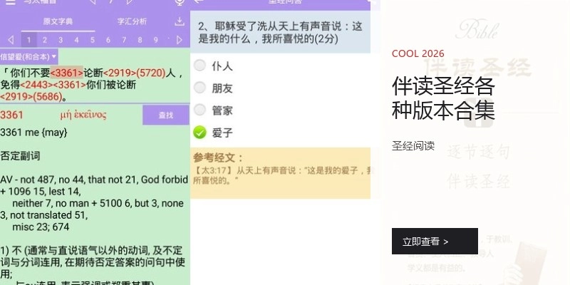 伴读圣经各种版本合集