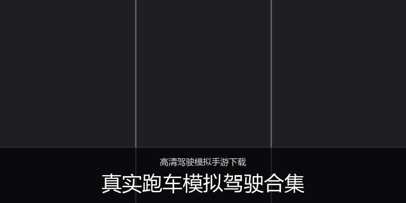真实跑车模拟驾驶合集