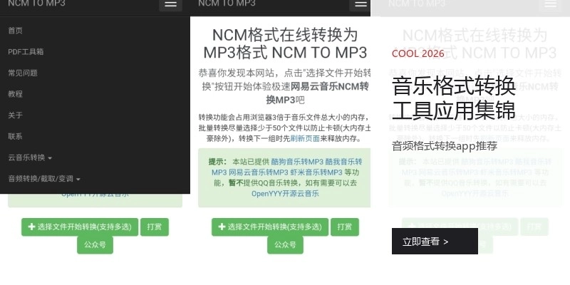 音乐格式转换工具应用集锦