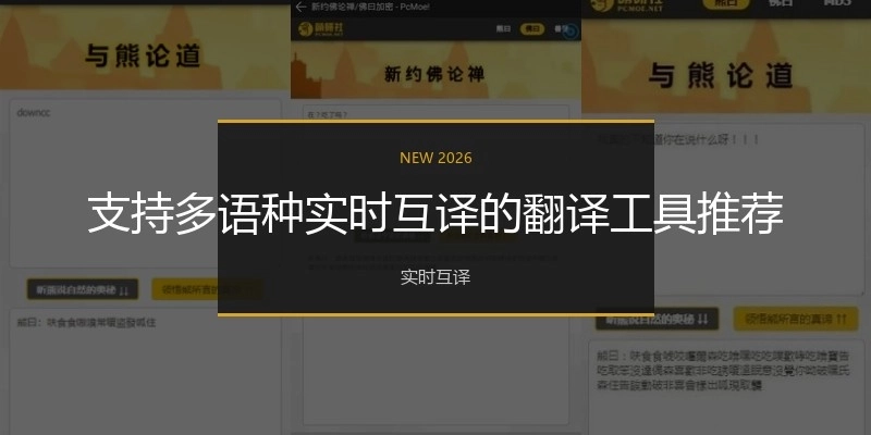 支持多语种实时互译的翻译工具推荐