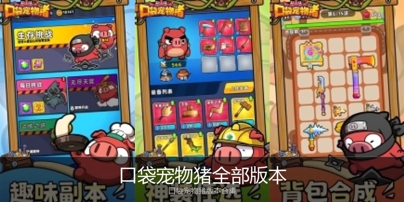 口袋宠物猪全部版本