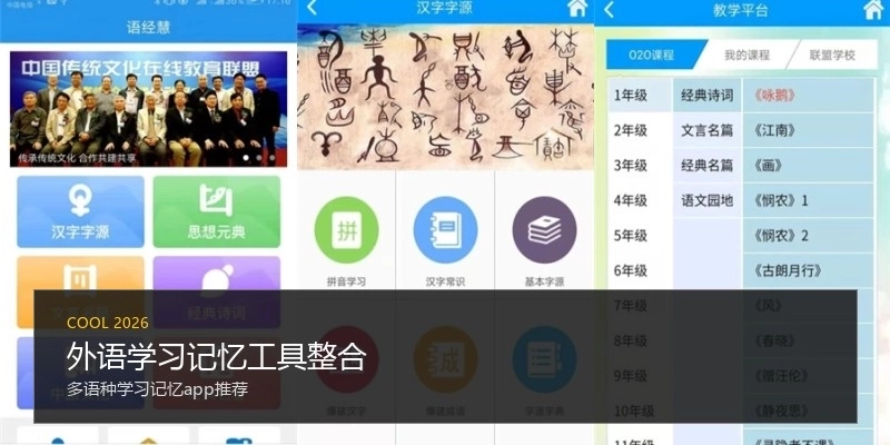 外语学习记忆工具整合