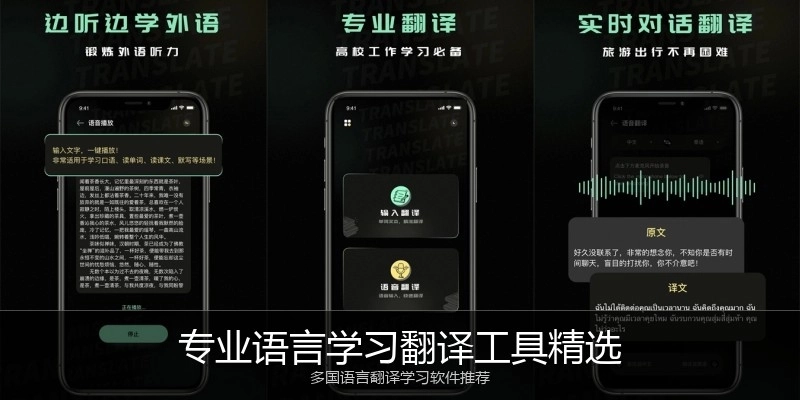 专业语言学习翻译工具精选