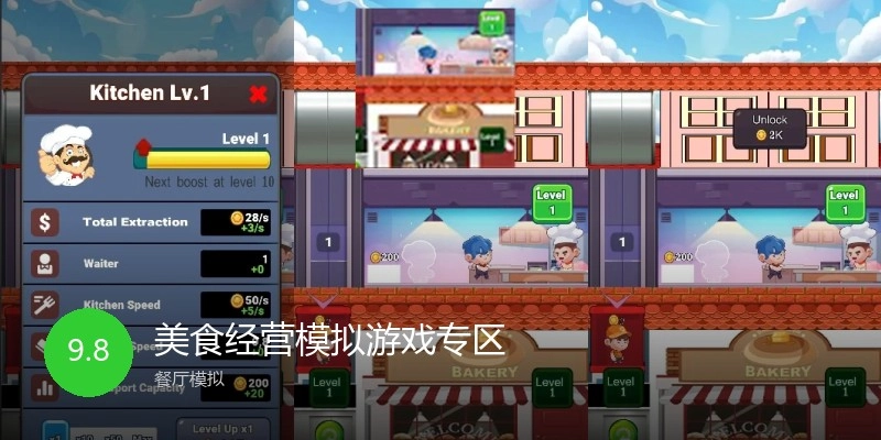 美食经营模拟游戏专区